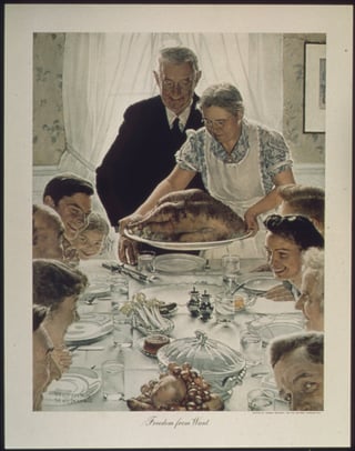 Norman Rockwell's "Freedom from Want" Norman Rockwell's "Freedom from Want"