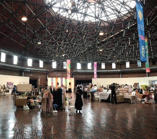 The inside of Renegade Craft Fair in Boston